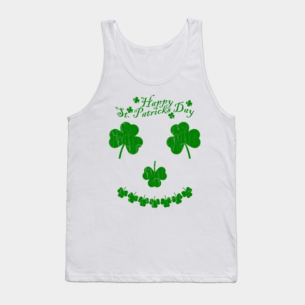 Funny T-Shirt Vintage Happy St Patrick's Day Tank Top by SparkStyleStore